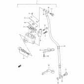 Схема вузла: Передній гальмівний циліндр Suzuki GZ250 Marauder