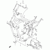Схема вузла: Рама (Model n/p/r/s/t) для Suzuki VS800 Intruder 800