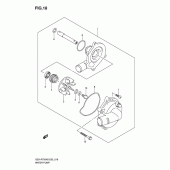 Схема вузла: Водяний насос Suzuki GSX-R750