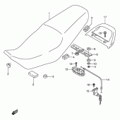 Схема вузла: Сидіння (Model s/t) для Suzuki GS500