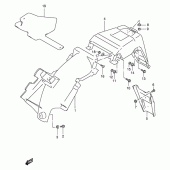 Схема вузла: Заднє крило для Suzuki DF125