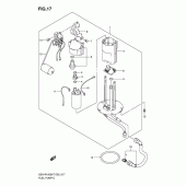 Схема узла: Топливный насос для Suzuki GSX-R1000