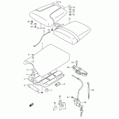 Схема вузла: Сидіння (Model m/n/p) для Suzuki RGV250