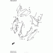 Схема узла: Кожух фары (Gw250L5 P33) для Suzuki GW250 Inazuma