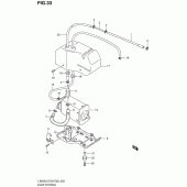 Схема вузла: Система вентиляції бензобаку (E33) для Suzuki LS650 Boulevard S40