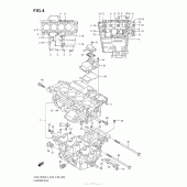 Схема узла: Картер двигателя для Suzuki GSX-R600