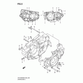 Схема узла: Картер двигателя для Suzuki DR-Z400 DR-Z400SM