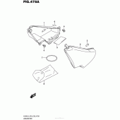 Схема вузла: Бардачок для Suzuki VL800 Boulevard C50 BOSS