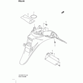 Схема узла: Заднее крыло для Suzuki UX150 Sixteen