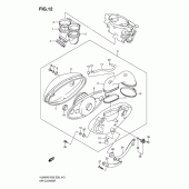 Схема узла: Воздушный фильтр (Model k6/k7/k8) для Suzuki VL800 Boulevard C50T