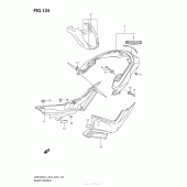 Схема вузла: Rear Fender (Vzr1800Zl4 E33) для Suzuki VZR1800 Boulevard M109R
