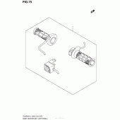 Схема узла: Ручки с подогревом (Опция) для Suzuki DL650 V-Strom