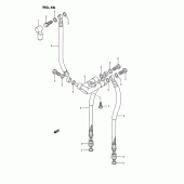 Схема вузла: Передній гальмівний шланг Suzuki GSX1100