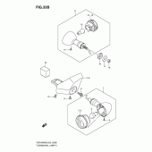 Схема узла: Поворотники (Vzr1800zk7/zu2k7/zk9/zufk9) для Suzuki VZR1800 Intruder M1800R/ Boulevard M109R