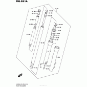 Схема вузла: Вилка передньої осі для Suzuki LS650 Boulevard S40