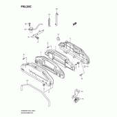 Схема вузла: Спідометр (An650l0/al0) для Suzuki AN650 Burgman (EU analogue of SkyWave)