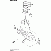 Схема узла: Коленчатый вал & Поршень для Suzuki GSX1300 Hayabusa