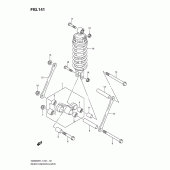 Схема вузла: Важіль прогресії (Gsx650fl1 e24) для Suzuki GSX650