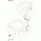 Схема узла: Сиденье для Suzuki VL1500 Boulevard C90T