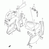 Схема вузла: Бічні панелі (Model k3) для Suzuki VL800 Intruder Volusia
