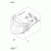 Схема узла: Фара для Suzuki UH125 Burgman