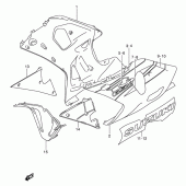 Схема вузла: Нижній обтічник (Gsx-r600k3) для Suzuki GSX-R600