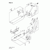 Схема узла: Выхлопная система для Suzuki VL800 Intruder C800/ Boulevard C50