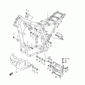 Схема вузла: Рама для Suzuki DR800