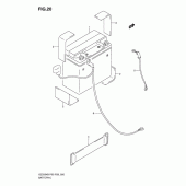 Схема узла: Аккумулятор для Suzuki GZ250 Marauder