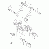 Схема вузла: Важіль прогресії для Suzuki DR250