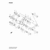 Схема вузла: Важіль прогресії для Suzuki DR-Z400 DR-Z400S
