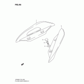 Схема узла: Опоры пассажира (Model k7) для Suzuki UH200 Burgman