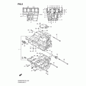 Схема узла: Картер двигателя для Suzuki GSX650