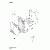 Схема узла: Радиатор для Suzuki AN650 Burgman (EU analogue of SkyWave)