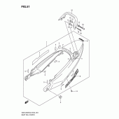 Схема узла: Задний подседельный обтекатель для Suzuki GSX1250
