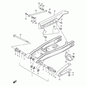 Схема вузла: Задній важіль підвіски для Suzuki DF200