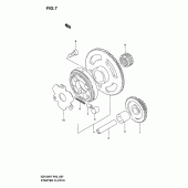 Схема узла: Привод стартера для Suzuki GZ125 Marauder