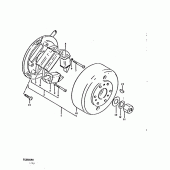 Схема узла: Статор & Ротор (E16) для Suzuki TS250