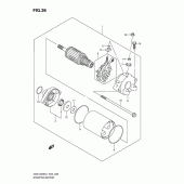 Схема вузла: Електричний стартер для Suzuki GSX1300 Hayabusa