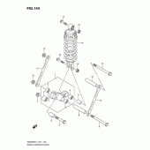 Схема вузла: Важіль прогресії (Gsx650fal1 e21) для Suzuki GSX650