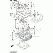 Схема вузла: Головка циліндра (передня) для Suzuki VZ1500 Boulevard M90