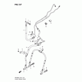 Схема вузла: Передній гальмівний шланг (Sfv650al1 e21) для Suzuki SFV650 Gladius