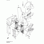 Схема вузла: Радіатор (Model y/k1) для Suzuki DR-Z400 DR-Z400