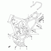 Схема вузла: Рама (Model m/n/p/r) для Suzuki DR250