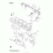 Схема вузла: Throttle Body Hose/Joint (E33) для Suzuki GSX-R750