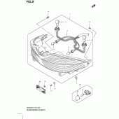 Схема узла: Задний фонарь (Стоп-сигнал) для Suzuki UH200 Burgman