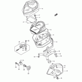 Схема вузла: Спідометр (Sv1000k5/u1k5/u2k5) для Suzuki SV1000