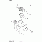 Схема вузла: Привід стартера для Suzuki AN650 Burgman (EU analogue of SkyWave)