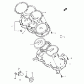 Схема вузла: Спідометр (Model k4/k5/k6) для Suzuki DL1000 V-Strom
