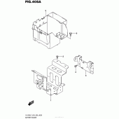 Схема узла: Крепление аккумулятора для Suzuki VL1500 Boulevard C90T B.O.S.S